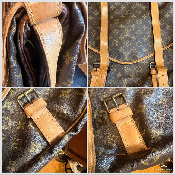 ❗️SOLD❗️LV SAUMUR 43😍ZERO OLD ODOR  ❗️ the only bag u need 2 Travel light💼 EUC - Picture 11 of 16